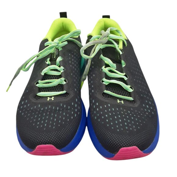 Under Armour HOVR Women's Turbulence Black & Multicolored Running Shoes SZ 8.5 - Picture 2 of 10